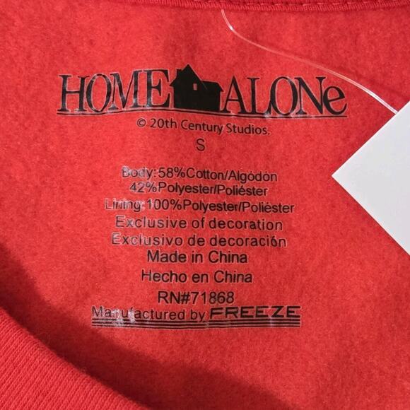 Home Alone House Light Up Ugly Sweater Sweatshirt SMALL Christmas Holiday Red - Picture 4 of 7